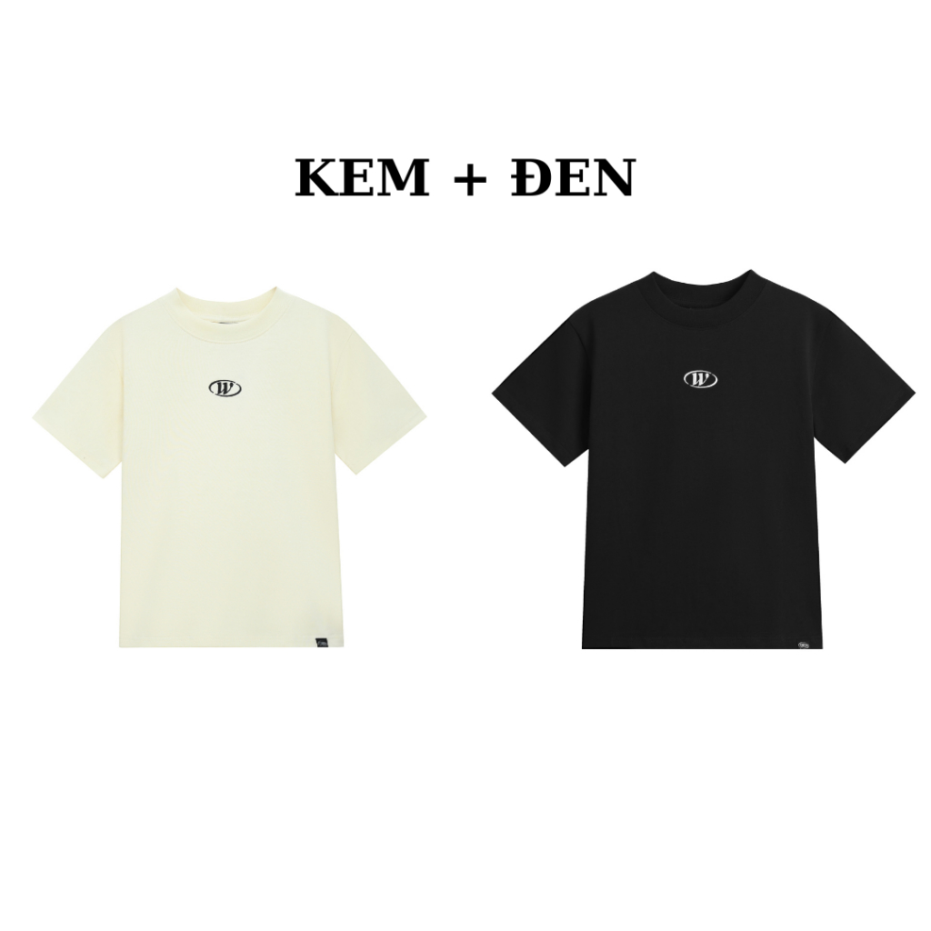 [Nhập LazXuHuong02 - giảm 25k đơn từ 199k] COMBO 2 áo Baby Tee Logo "W" thêu - Whattowear
