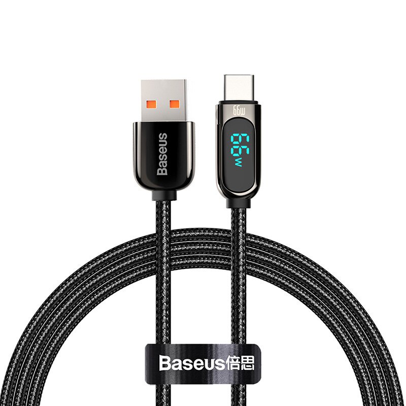Cáp sạc nhanh cổng type c 6a 66w tích hợp truyền dữ liệu BASEUS cổng usb c dành cho huawei xiaomi samsung