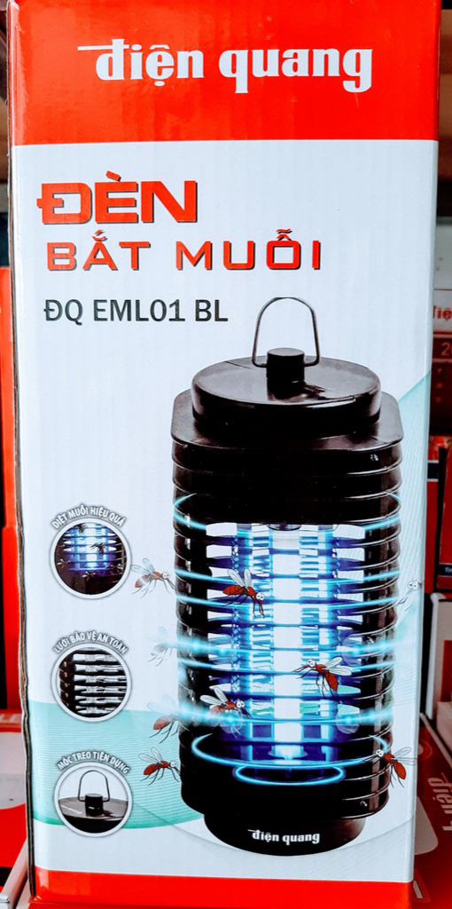 (Chính Hãng) Đèn Bắt Muỗi ĐIỆN QUANG ĐQ EML01 - EML02 BL