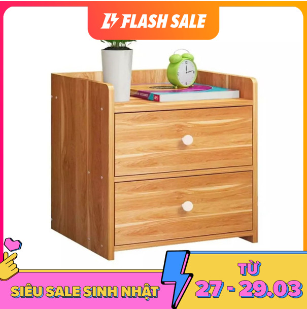 Tủ đầu giường, kệ đầu giường. Chất liệu gỗ MDF nhập khẩu cao cấp. Kích thước 40 x 26 x 32,5cm.