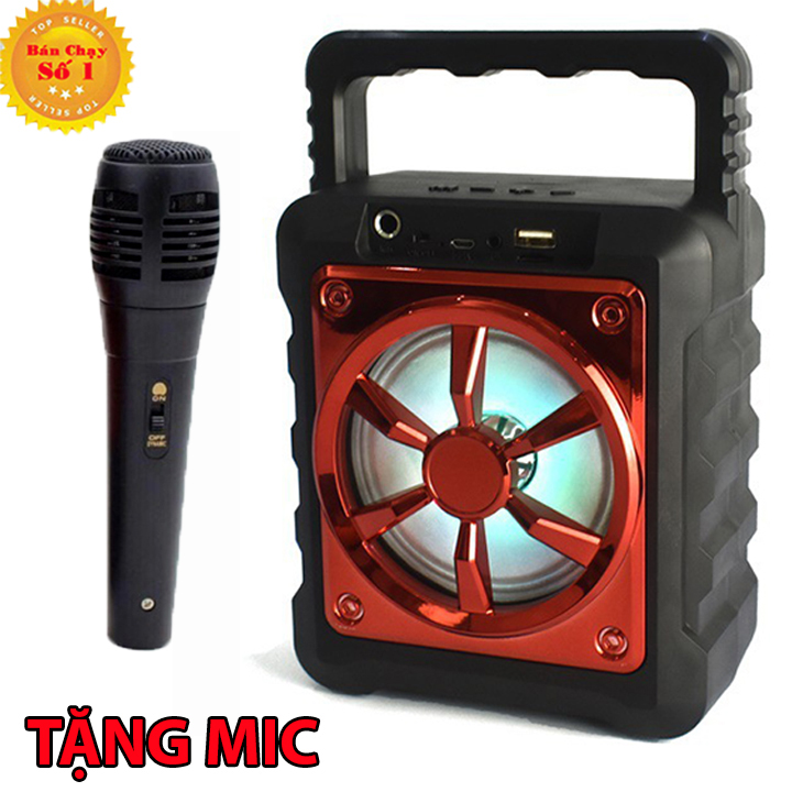 LOA TỐT- Loa bluetooth hát karaoke kèm mic, loa bluetooth hát karaoke mini, loa kẹo kéo mini giá rẻ, loa karaoke bluetooth gia đình