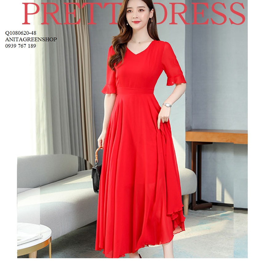 Q1080620 ĐẦM VOAN MAXI THỜI TRANG