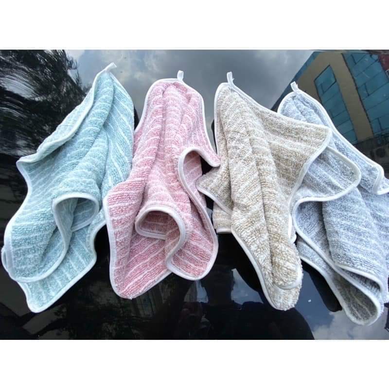 Khăn Mặt Bông Cotton Mềm Mịn Size 30x50cm (Giao màu ngẫu nhiên)
