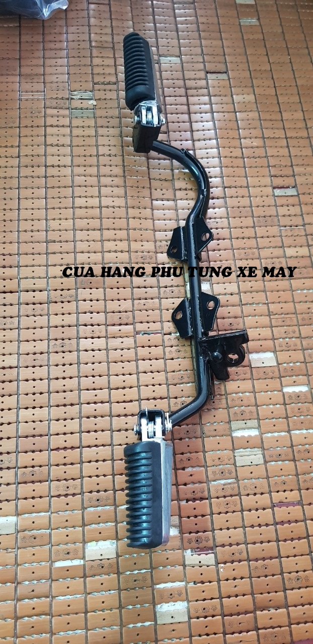 Gác máy gắn xe Wave nhỏ kiểu Ex 135 kèm gác chân xếp sau cao cấp