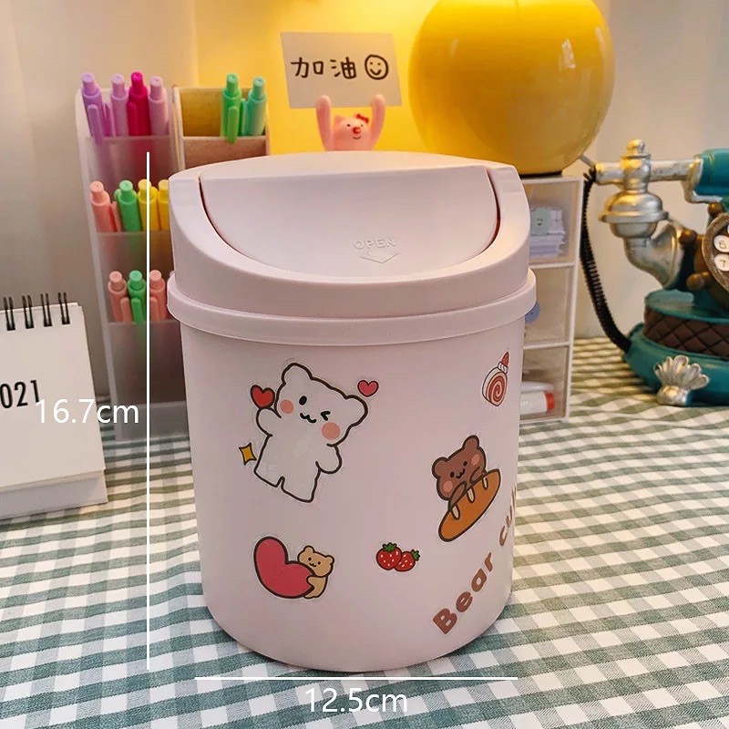 Thùng Rác Mini ( Tặng Kèm Sticker )