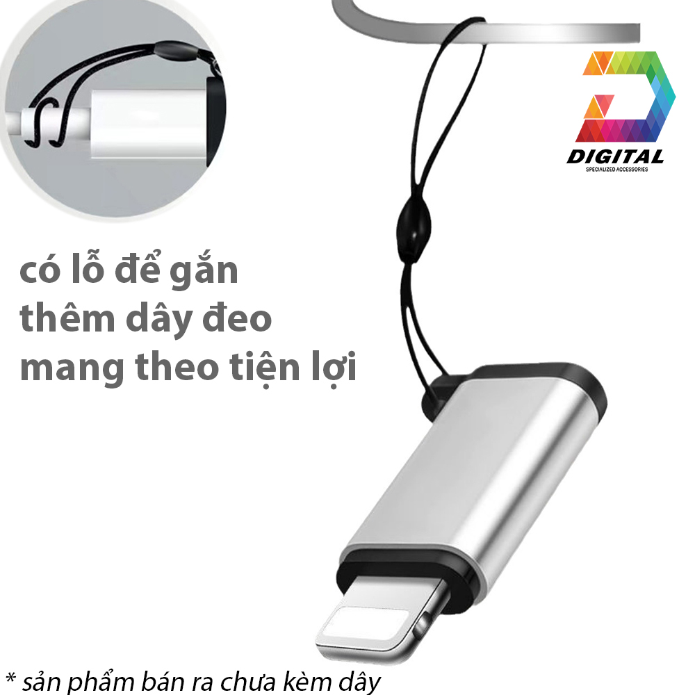 Đầu Chuyển Đổi Cổng Type C Ra Lightning ( type-c to lightning )