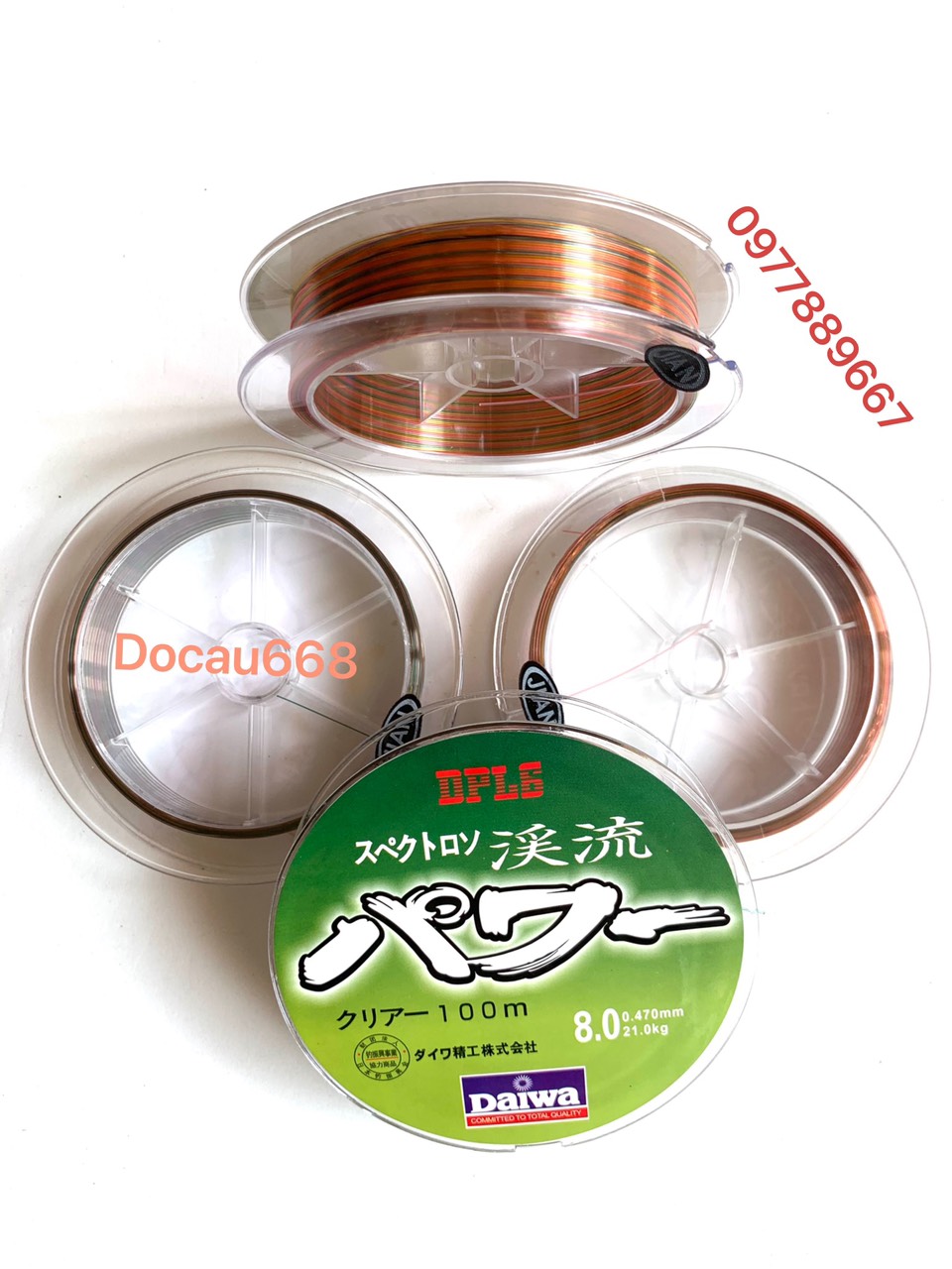 CƯỚC DAIWA 7 MÀU 100M (thực tế thì chỉ khoảng 60m )
