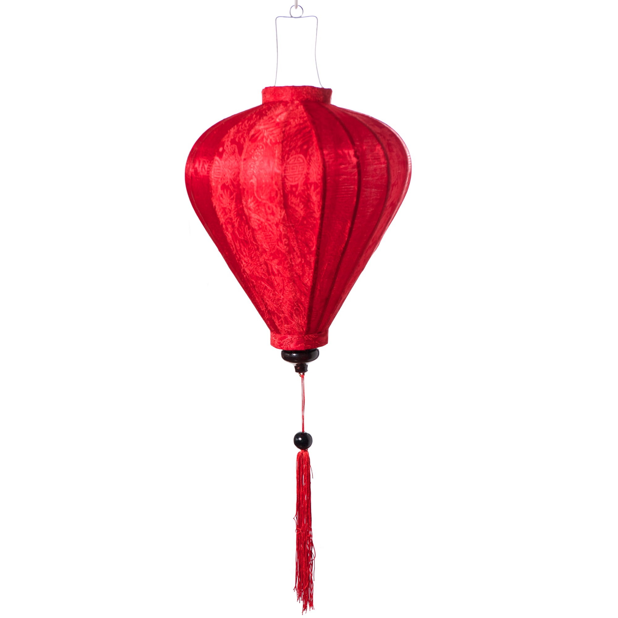 Đèn lồng củ tỏi Hội An lụa tơ tằm (30cm) (0905581530 - 0905707603)