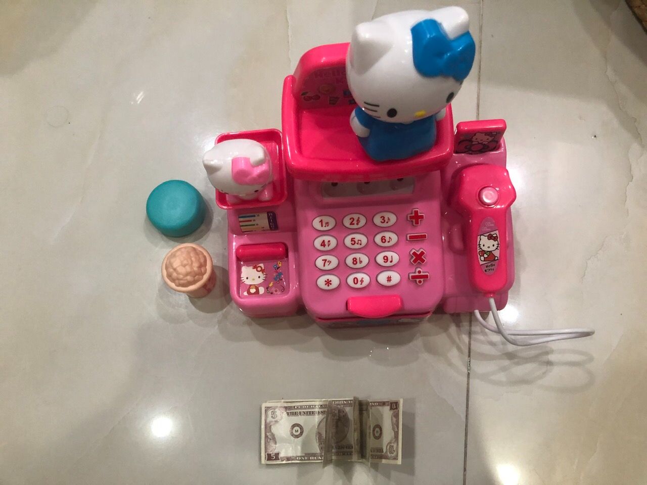 Bộ đồ chơi máy tính tiền siêu thị Hello Kitty