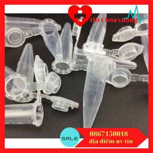 [giá rẻ]Eppendorf 0.5ml - Ống ly tâm 0,5ml, túi 500 cái