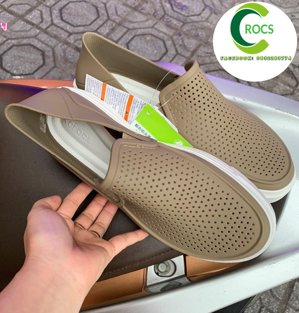 GIÀY NHỰA CHỐNG HÔI CHÂN CROCS CITILANE ROKA SLIP ON NAM