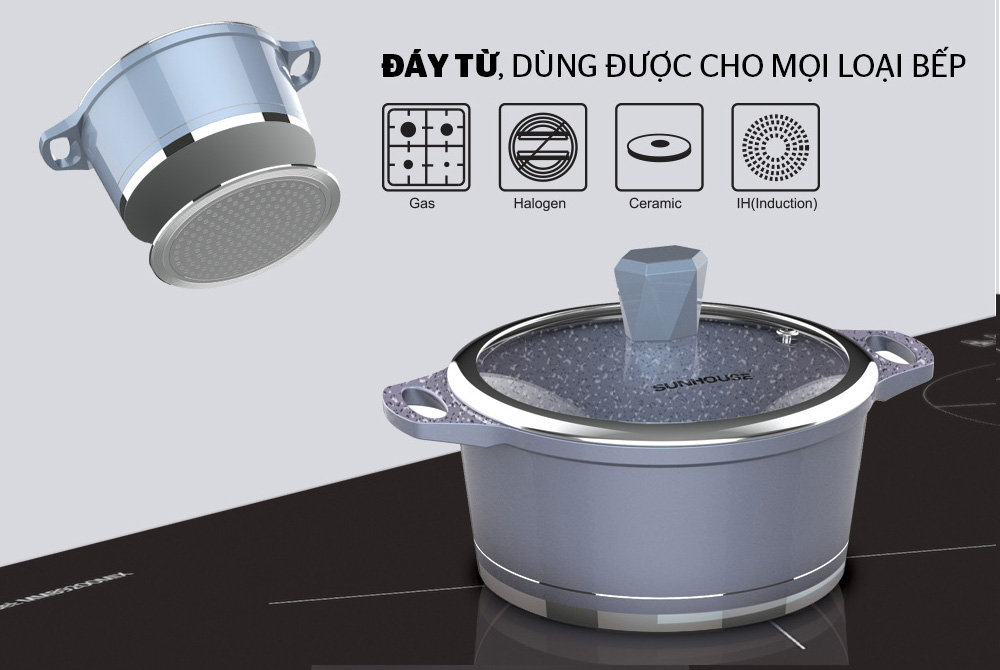 Nồi vân đá đáy từ SUNHOUSE MAMA SHG2020MMA