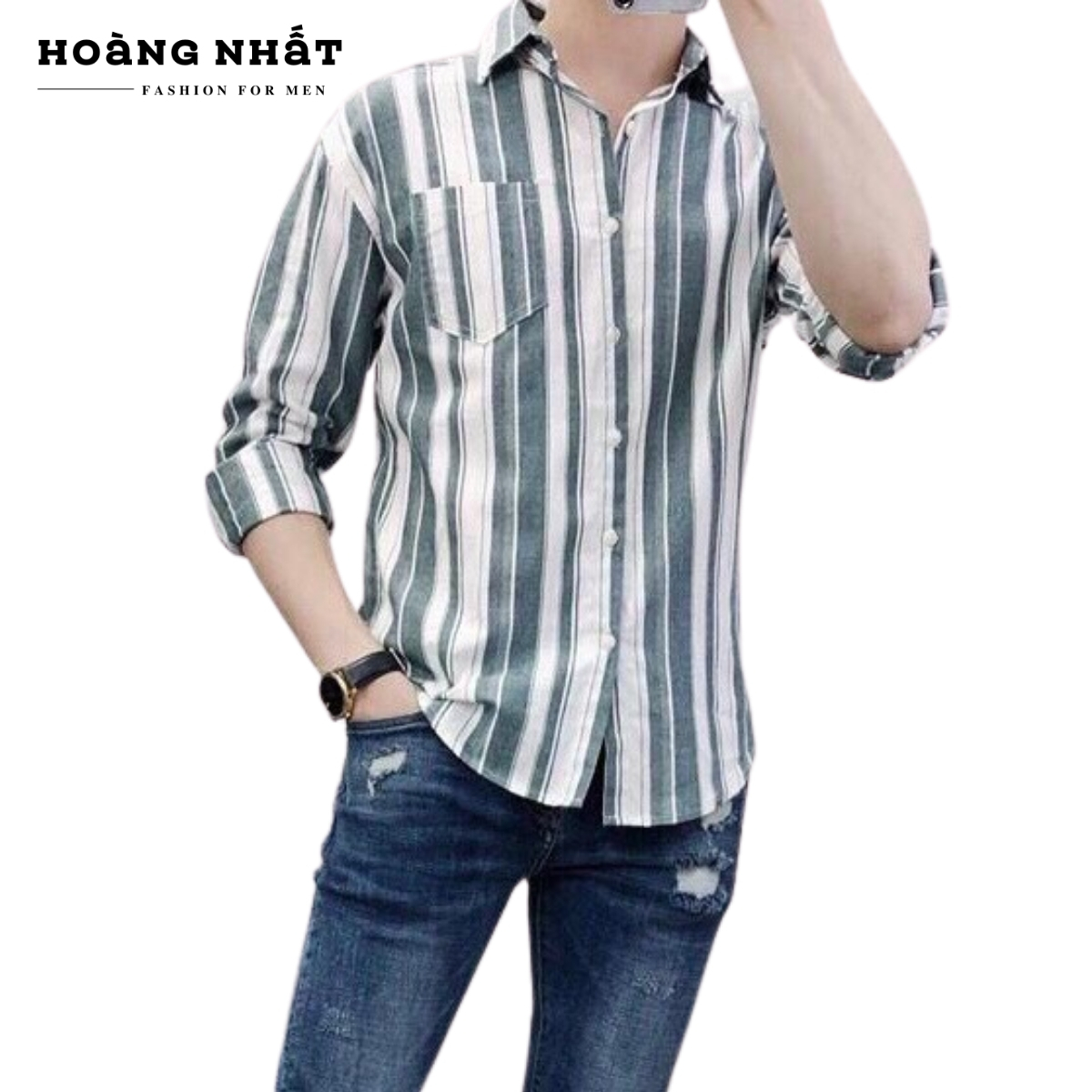 [HCM]Áo sơ mi nam dài tay sọc 3D nhiều màu full size vải kate lụa chuẩn form không xù áo nam dài tay phong cách Hàn -ASM005