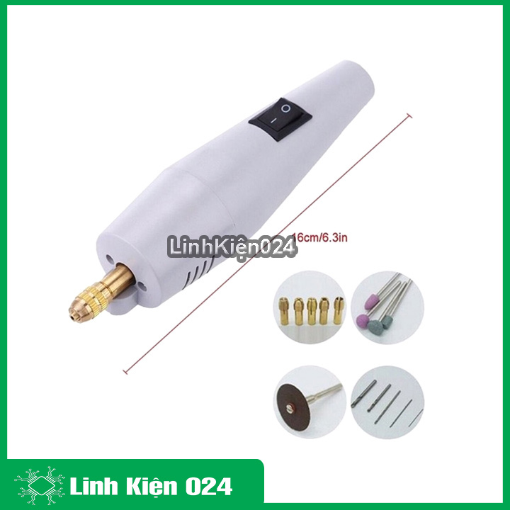 Máy khoan hộp đỏ, khoan mạch điện tử đa năng 12VDC