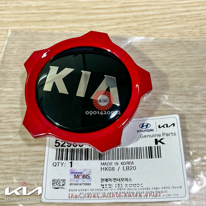Logo ốp chụp lazang cho xe kia seltos & sonet 🚘 nhập khẩu chính hãng kia motors - hyundai mobis hàn quốc