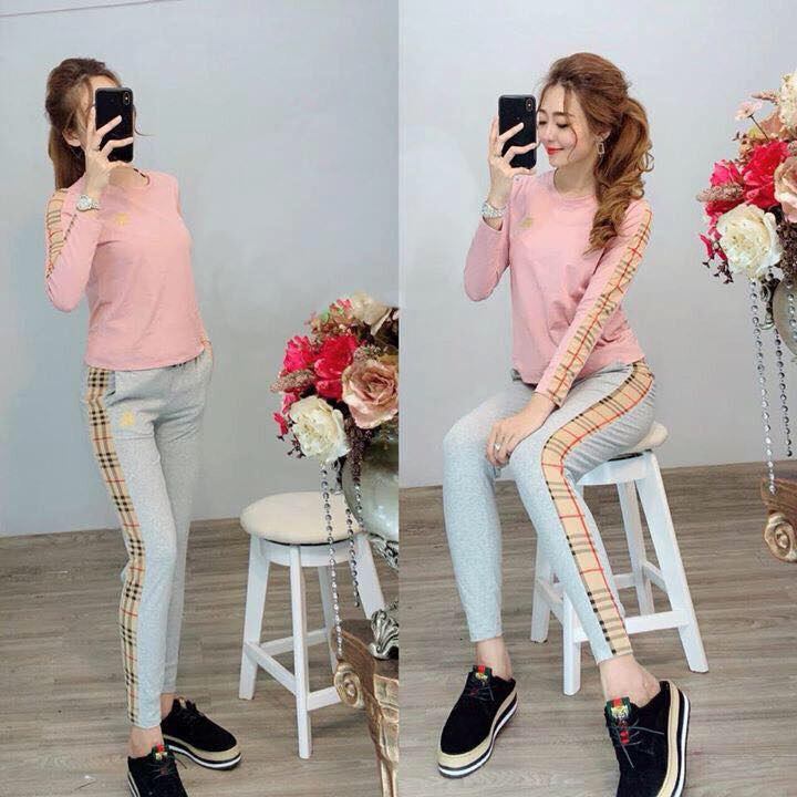 [HCM]SET BỘ THU ĐÔNG DÀI TAY PHỐI SỌC DỄ THƯƠNG