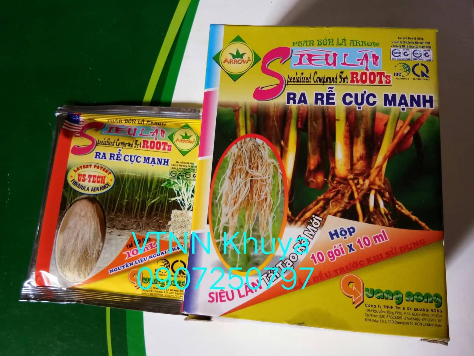 Phân bón lá Siêu lân ra rễ cực mạnh Roots 10ml