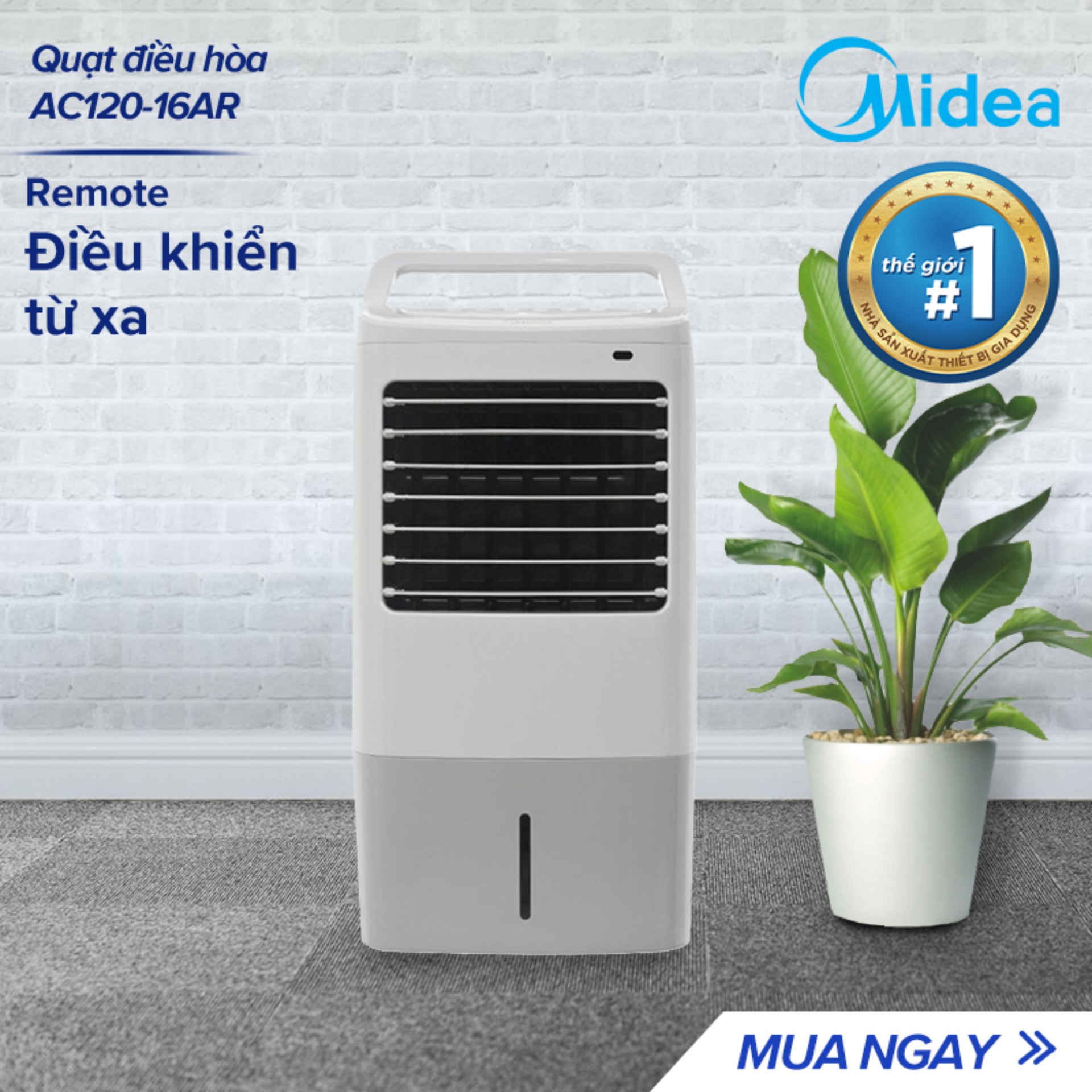 Quạt Hơi Nước Điều Hòa MIDEA AC120-16AR - Dung tích...