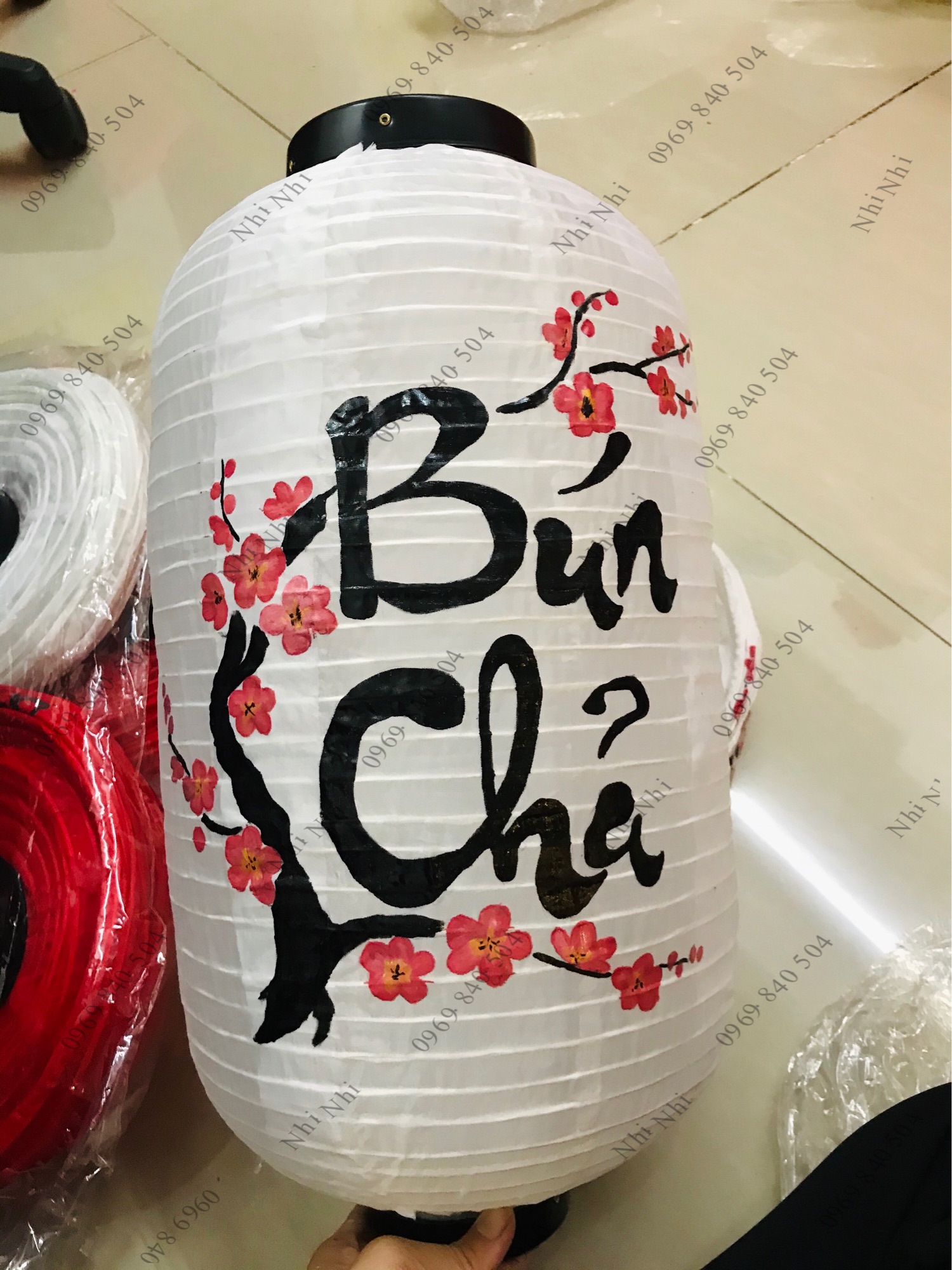 [HCM]Lồng đèn Nhật- vẽ-50x25cm