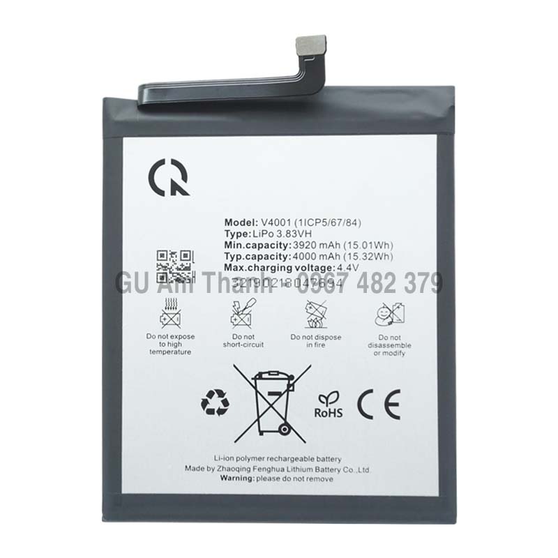 Pin thay thế cho Vsmart Joy 1+ PQ4002 4000mAh Zin