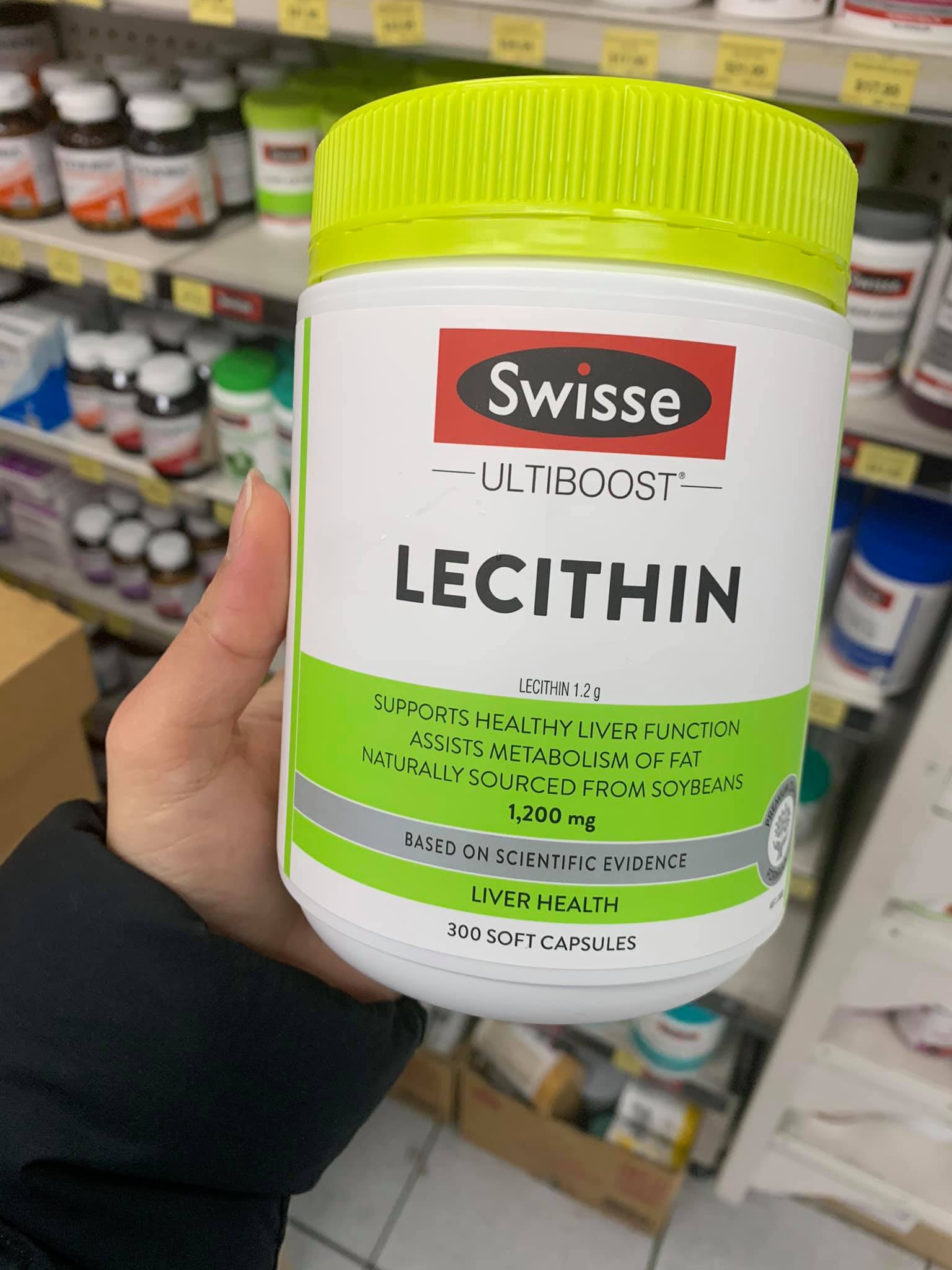 Mầm đậu nành Swisse Lecithin 1200mg 300 viên Úc