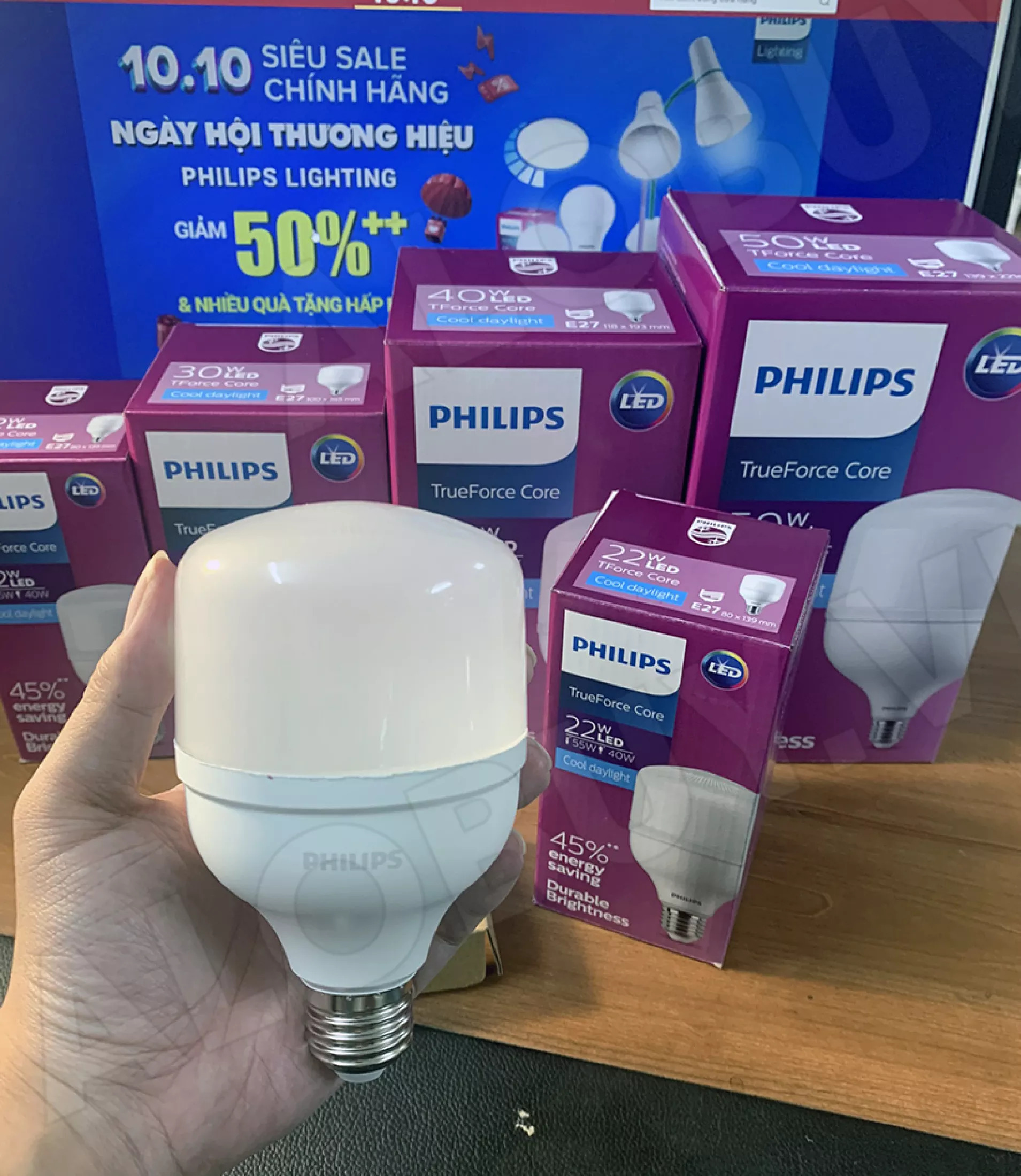 [Philips Chính Hãng]  Bóng LED trụ PHILIPS TForce Core 30W E27 [Bảo Hành 2 Năm Lỗi 1 Đổi 1]