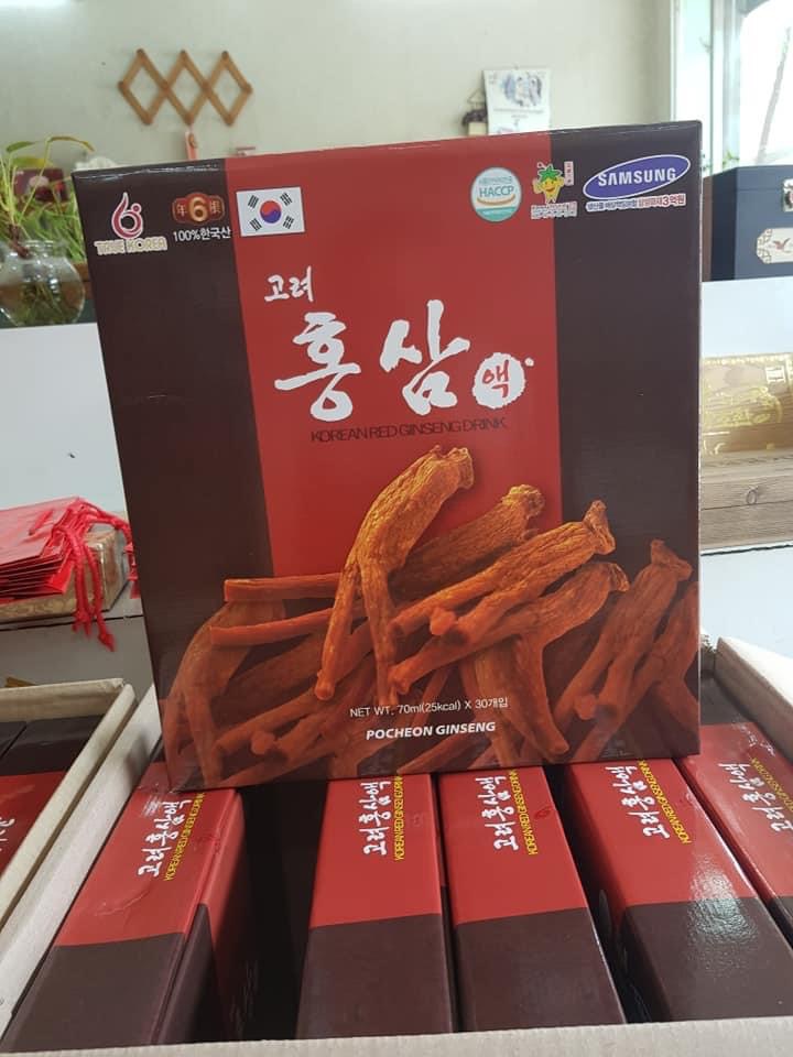 NƯỚC HỒNG SÂM POCHEON HÀN QUỐC 30 GÓI