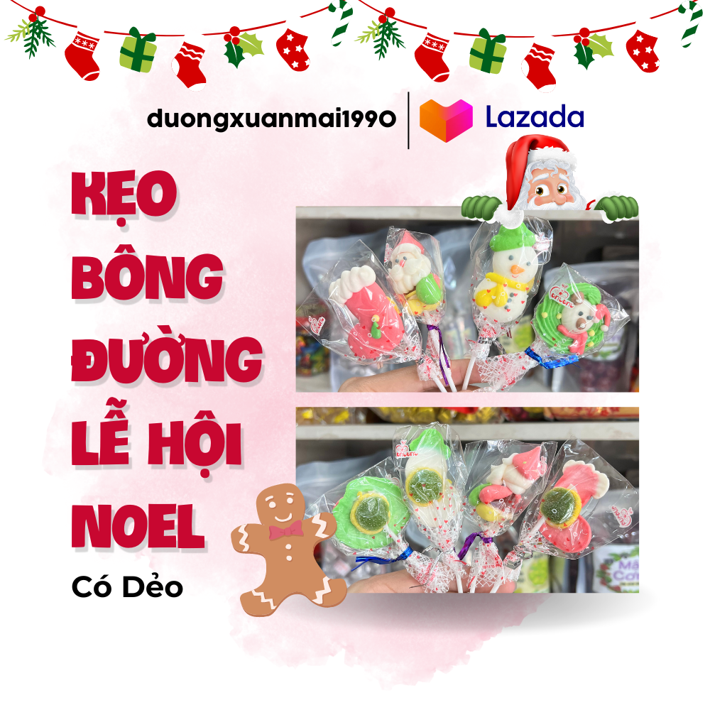 Kẹo Bông Đường Lễ Hội Thy Thy, Giáng Sinh, Noel, Christmas