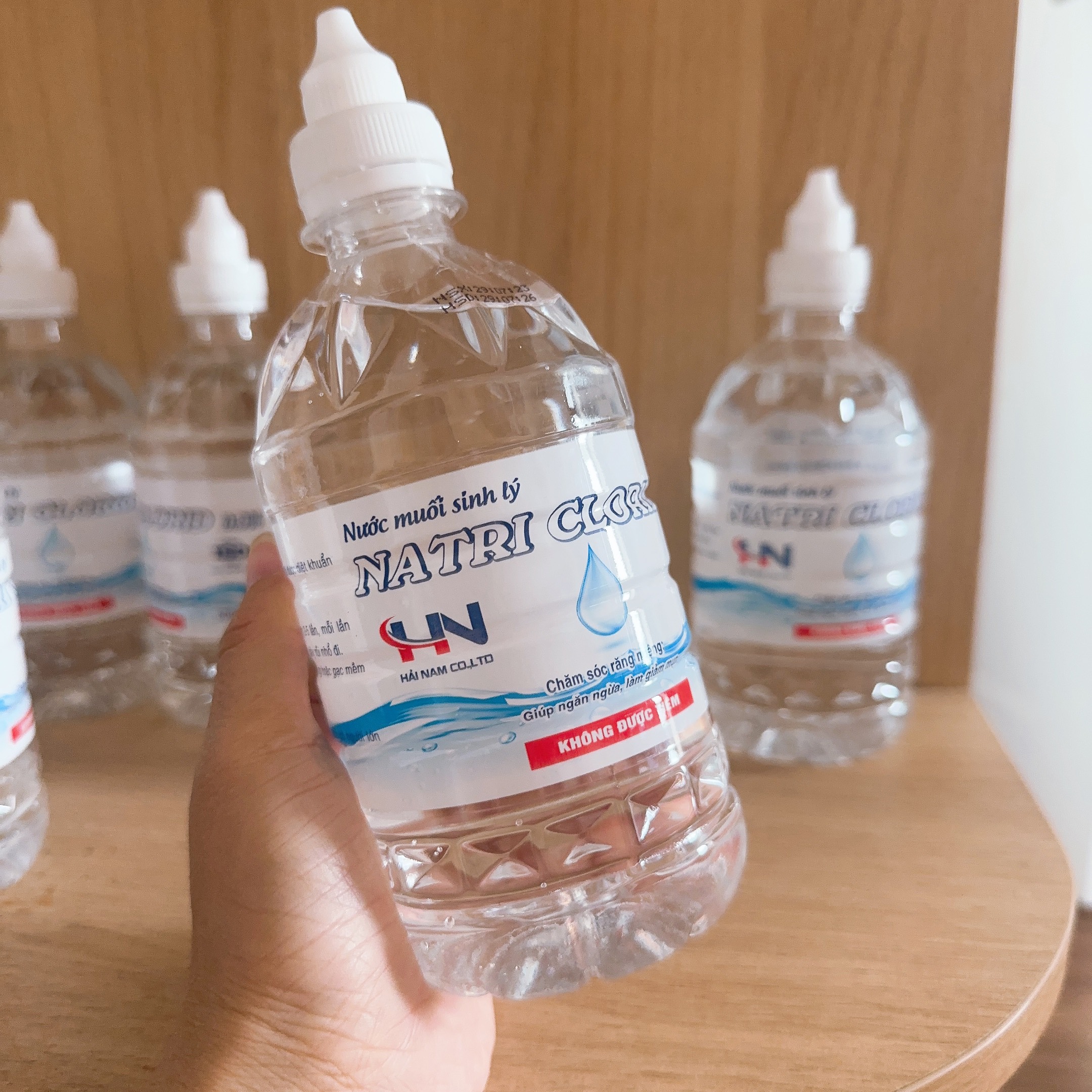 Nước muối sinh lý Natri Clorid 0,9% chai 500ml