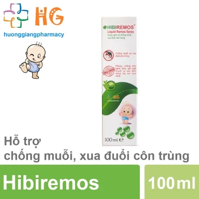 ✠✆ Hibiremos - Xịt chống muỗi đốt xua đuổi côn trùng (Chai 100ml)