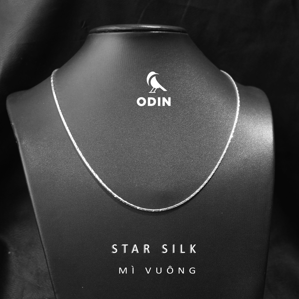 𝐒𝐈𝐋𝐕𝐄𝐑 𝐒𝐓𝐀𝐑 𝐒𝐈𝐋𝐊 | dây chuyền lụa bạc họa tiết sao lục giác form lụa mềm từ bạc s925