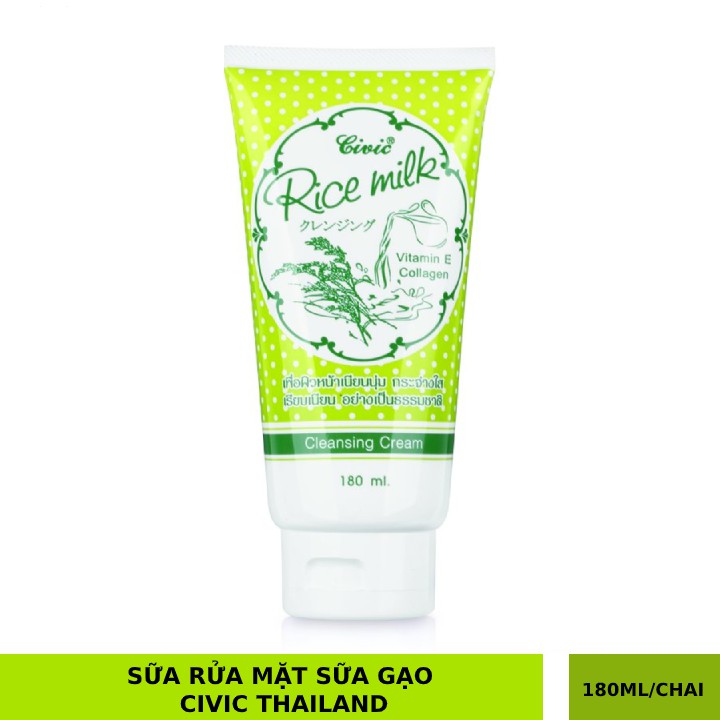 ( CHÍNH HÃNG ) Sữa rửa mặt gạo Civic Rice milk Thái Lan 180ml
