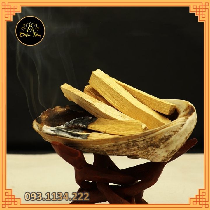 Gỗ Trắc Xanh Palo Santo đốt thơm nhà xô thơm thanh tẩy nhà cửa thảo mộc xông nhà thiền định, đem lại may mắn