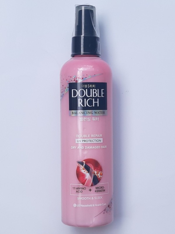 [phục hồi tóc hư tổn] Xịt dưỡng tóc Double Rich Balancing Water Revitalize Nutrition chăm sóc tóc hư tổn ( hồng ) 250ml
