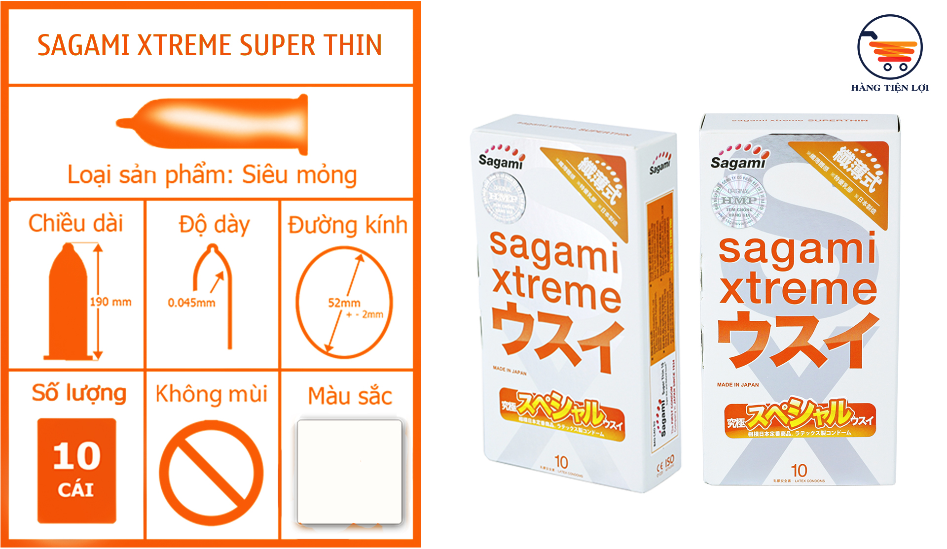 Sagami extra thin condom - 10pcs