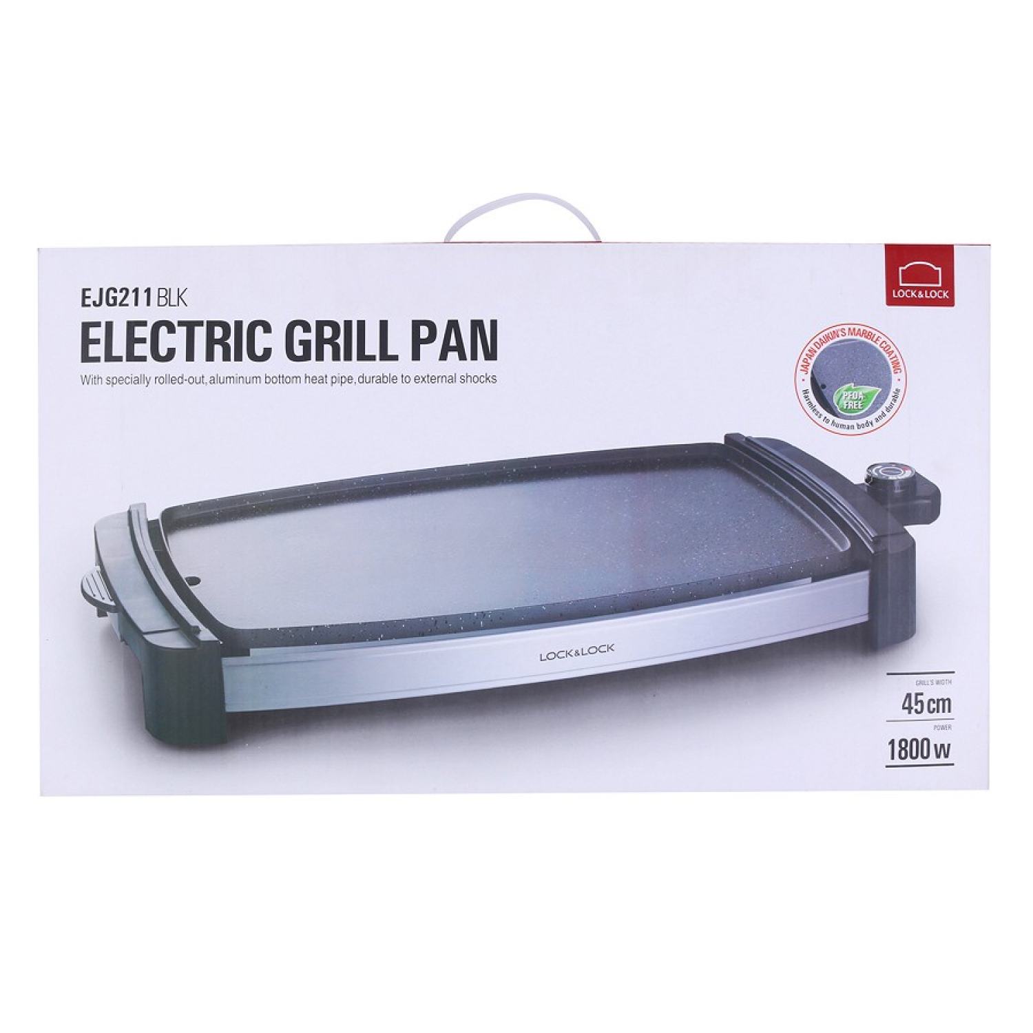 Vỉ Nướng Điện Lock&Lock EJG211BLK (1800W)