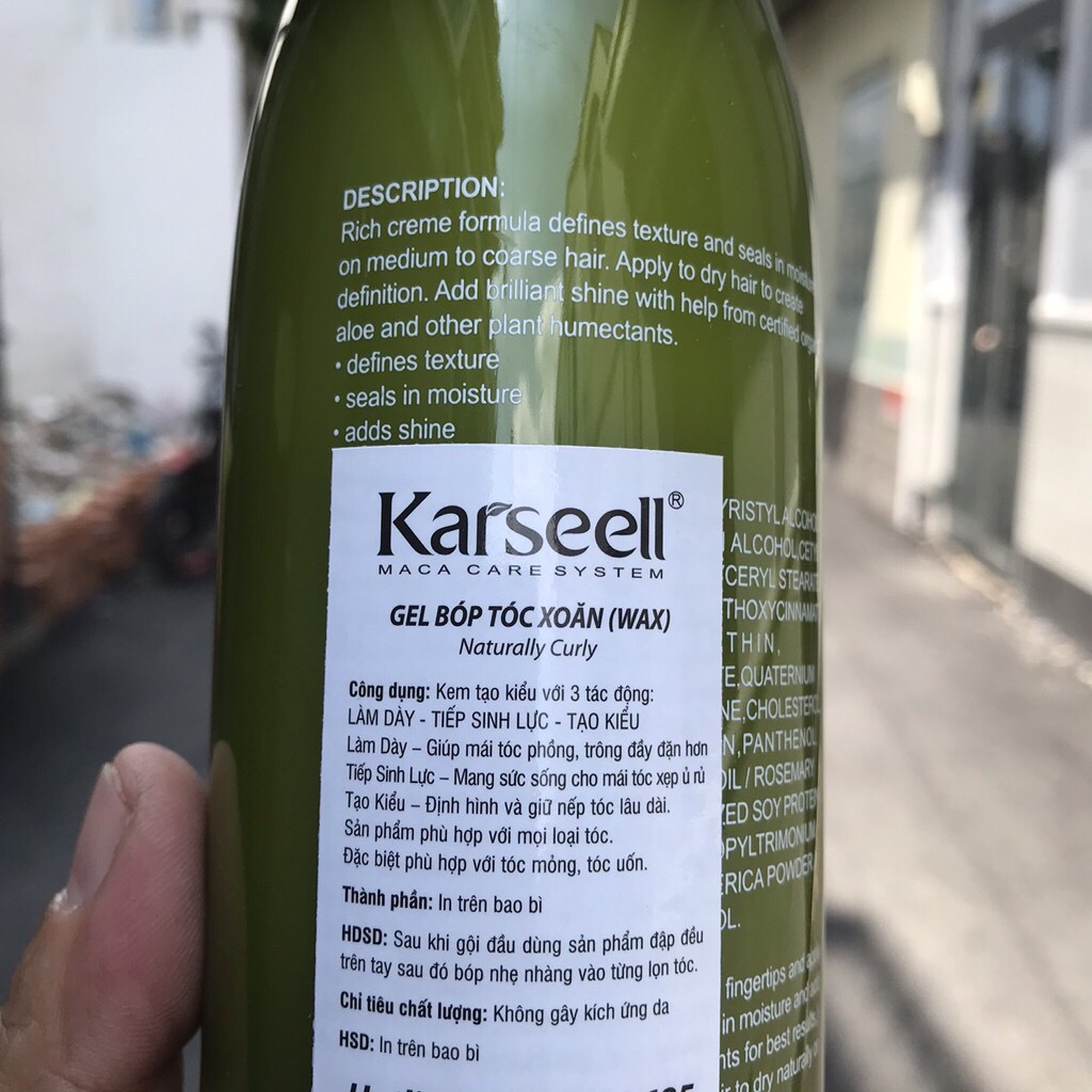 [HCM]Gel bóp tóc uốn xoăn Karseell Naturally Curly 500ml