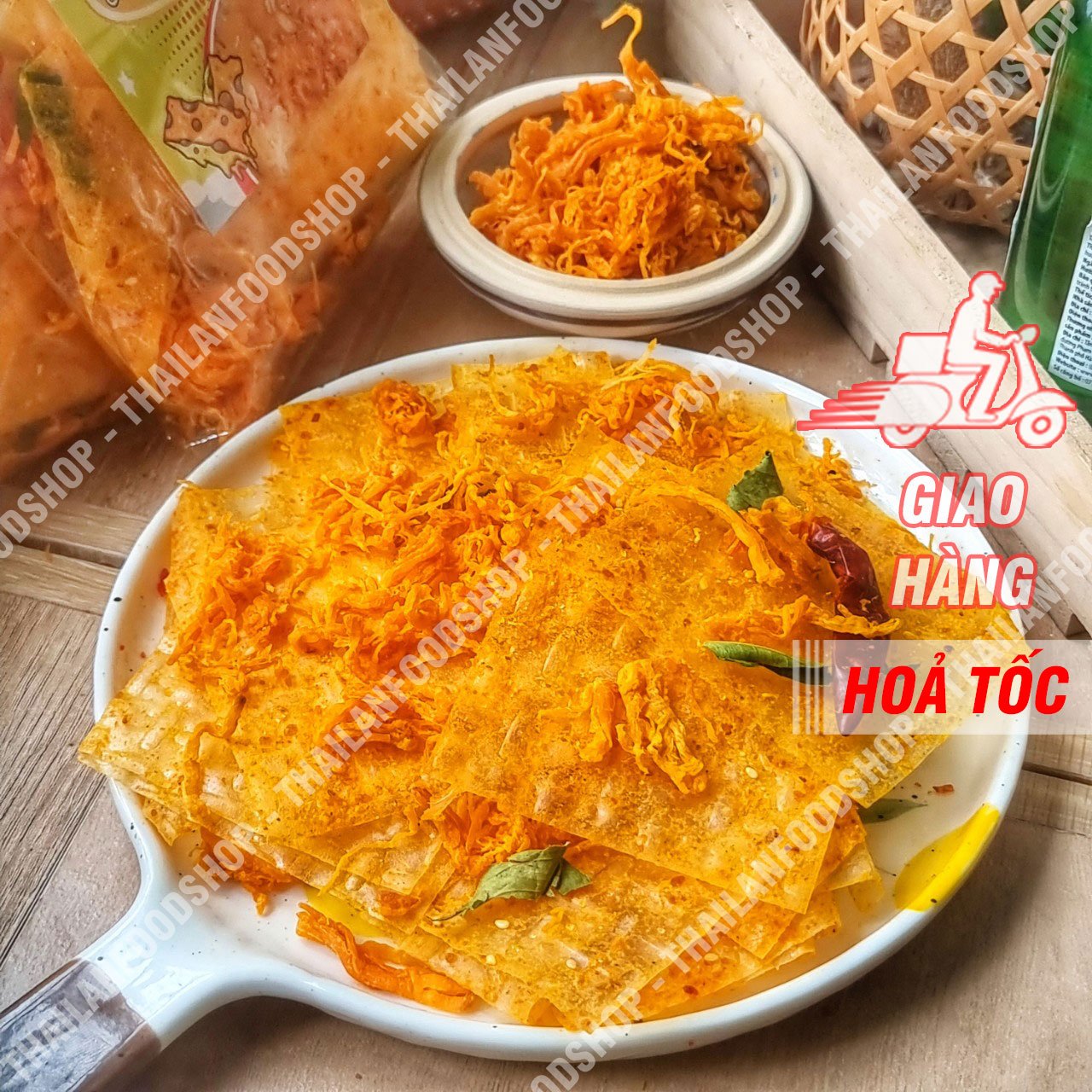 Bánh Tráng Phô Mai Mix Khô Gà