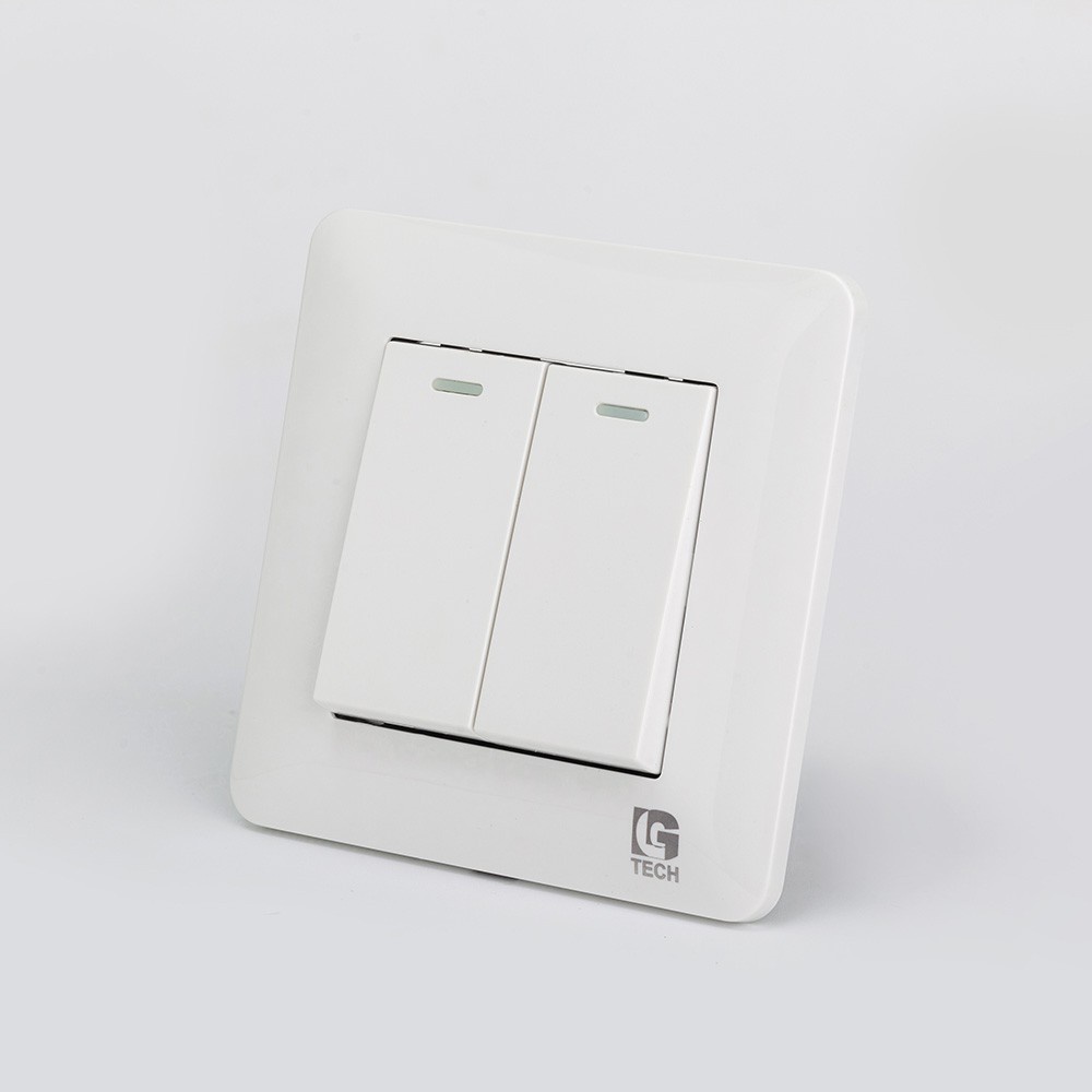 Công tắc điện đôi 1 chiều và 2 chiều có dải phản quang LG-TT-0002