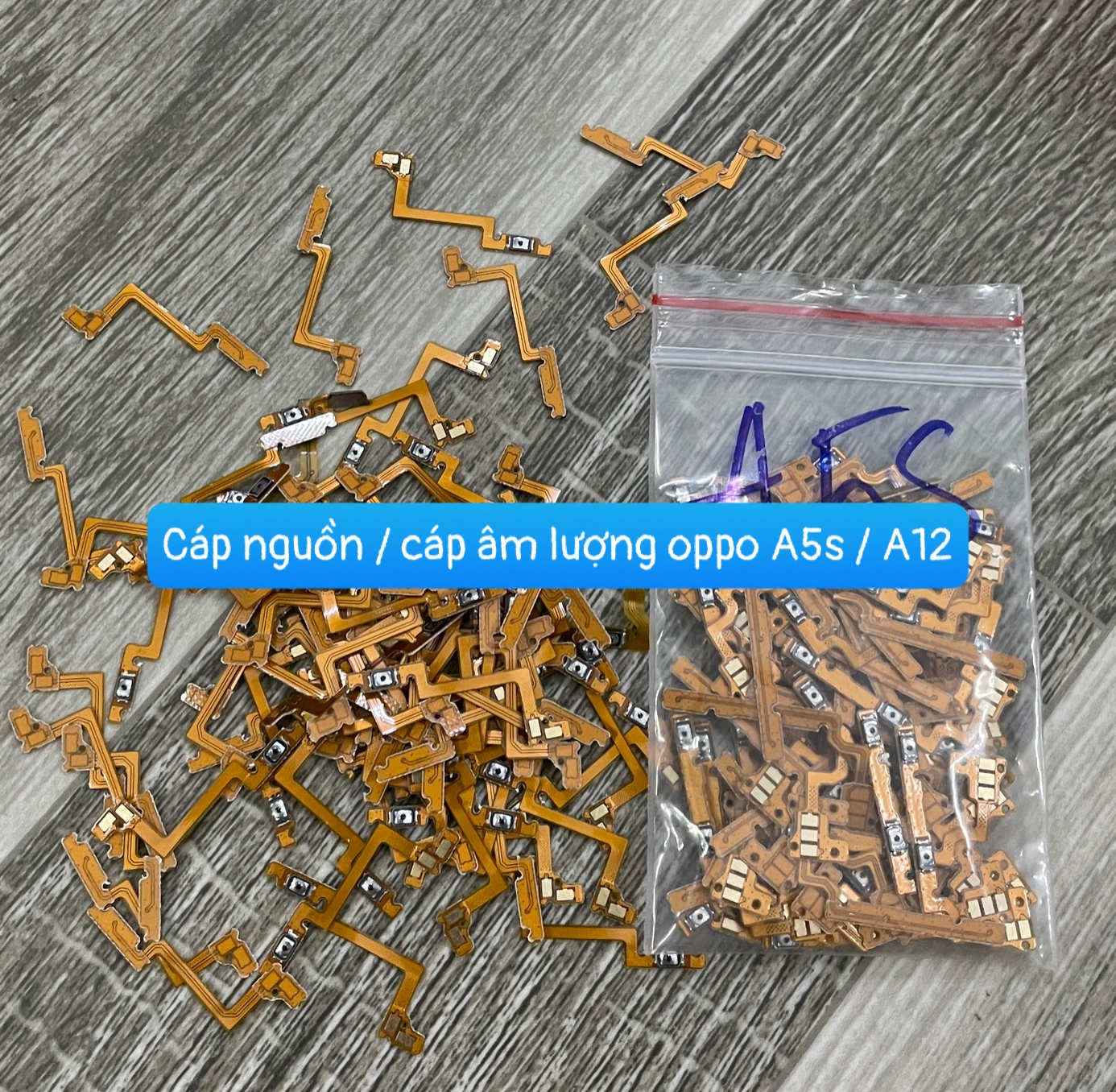 Cáp nguồn / cáp âm lượng Oppo A5s / A12 lắp chung