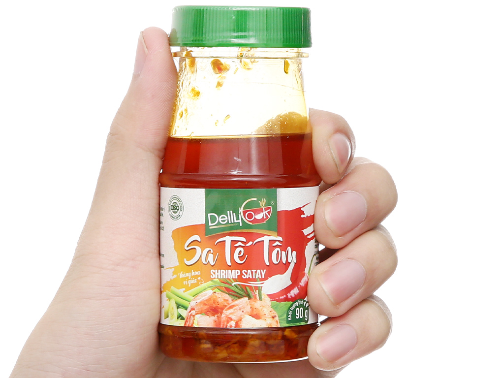Combo 2 lọ Sa tế Tôm đậm đà cay bùng 90gr Delly Cook