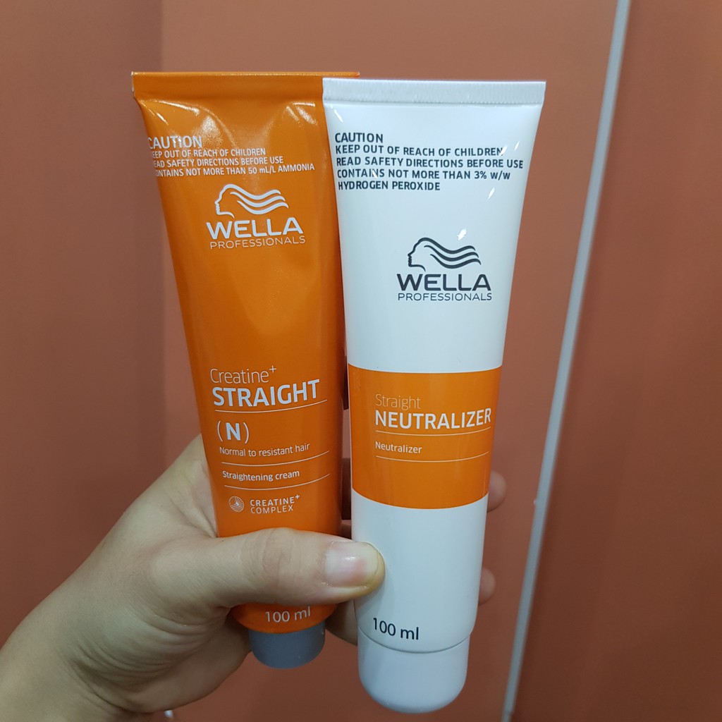 Bộ Thuốc Duỗi Tóc Wella Creatine Straight 100Ml X2 (Mới)