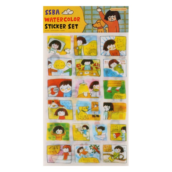 Bộ 6 tấm sticker trang trí - nhật ký của tôi