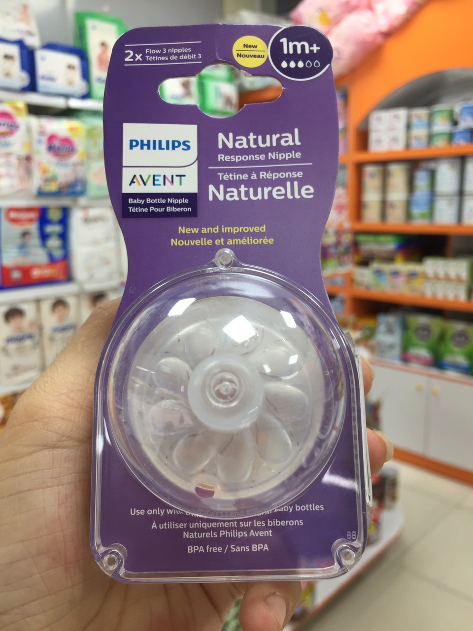 [ Set 2 núm ti ] Núm ti thay thế bình sữa Philips Event Natural siêu mền đủ các size