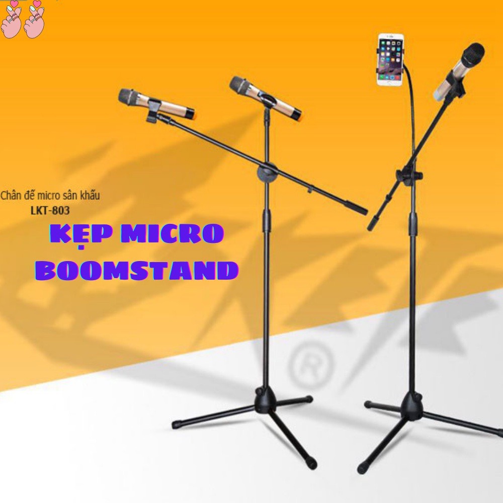 Chân đế đứng kẹp Micro bom mic stand-chân đế micro sân khấu