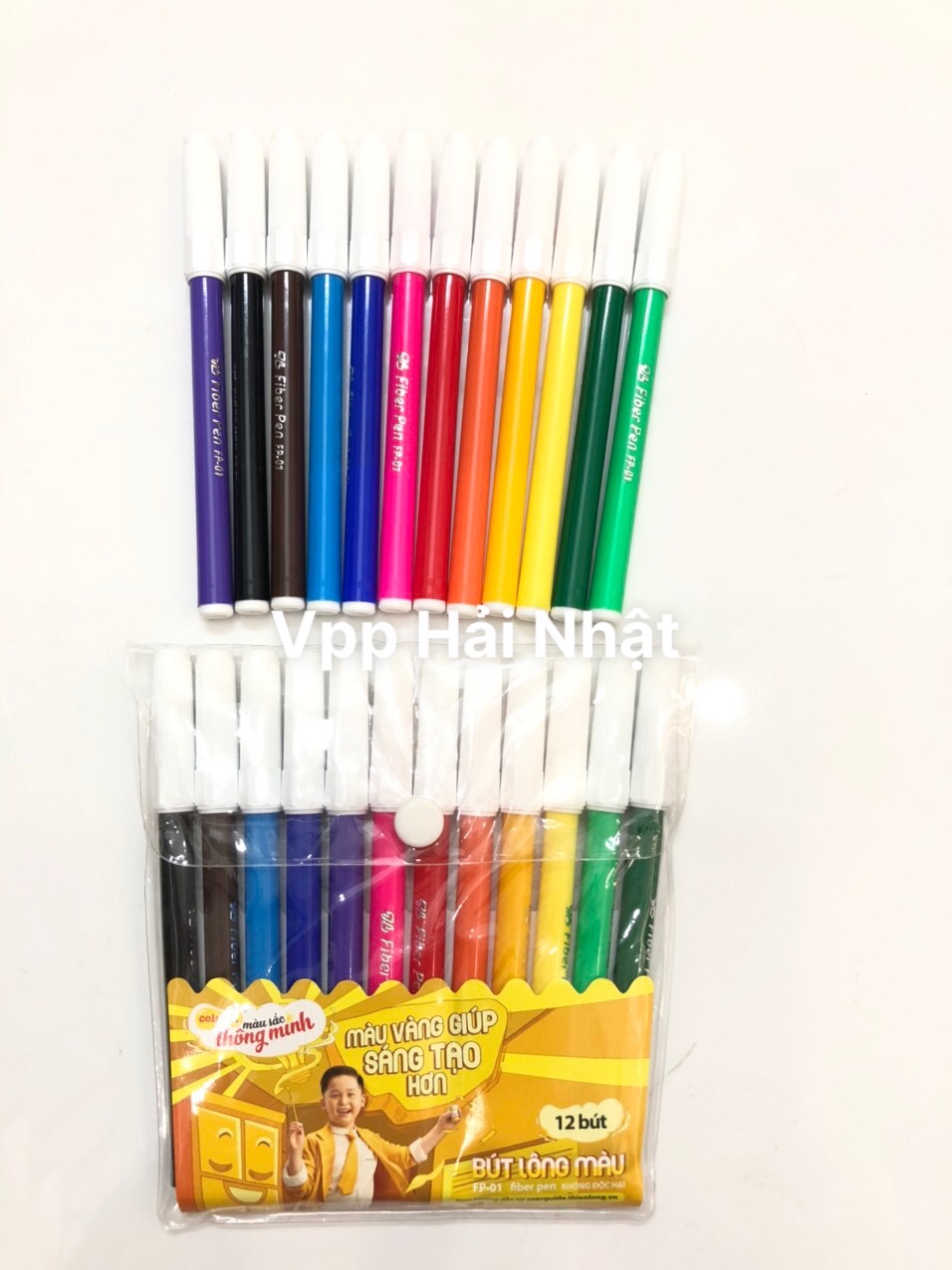 Vĩ Bút Lông 12 Màu Colokit | FP-01 - Thiên Long