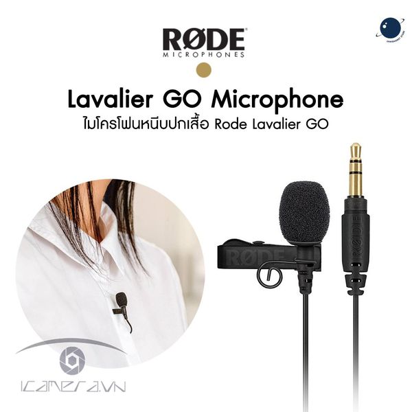 Micro cài áo Microphone GL119 hàng chuẩn 3 Ring - Clip on 3.5mm Jack