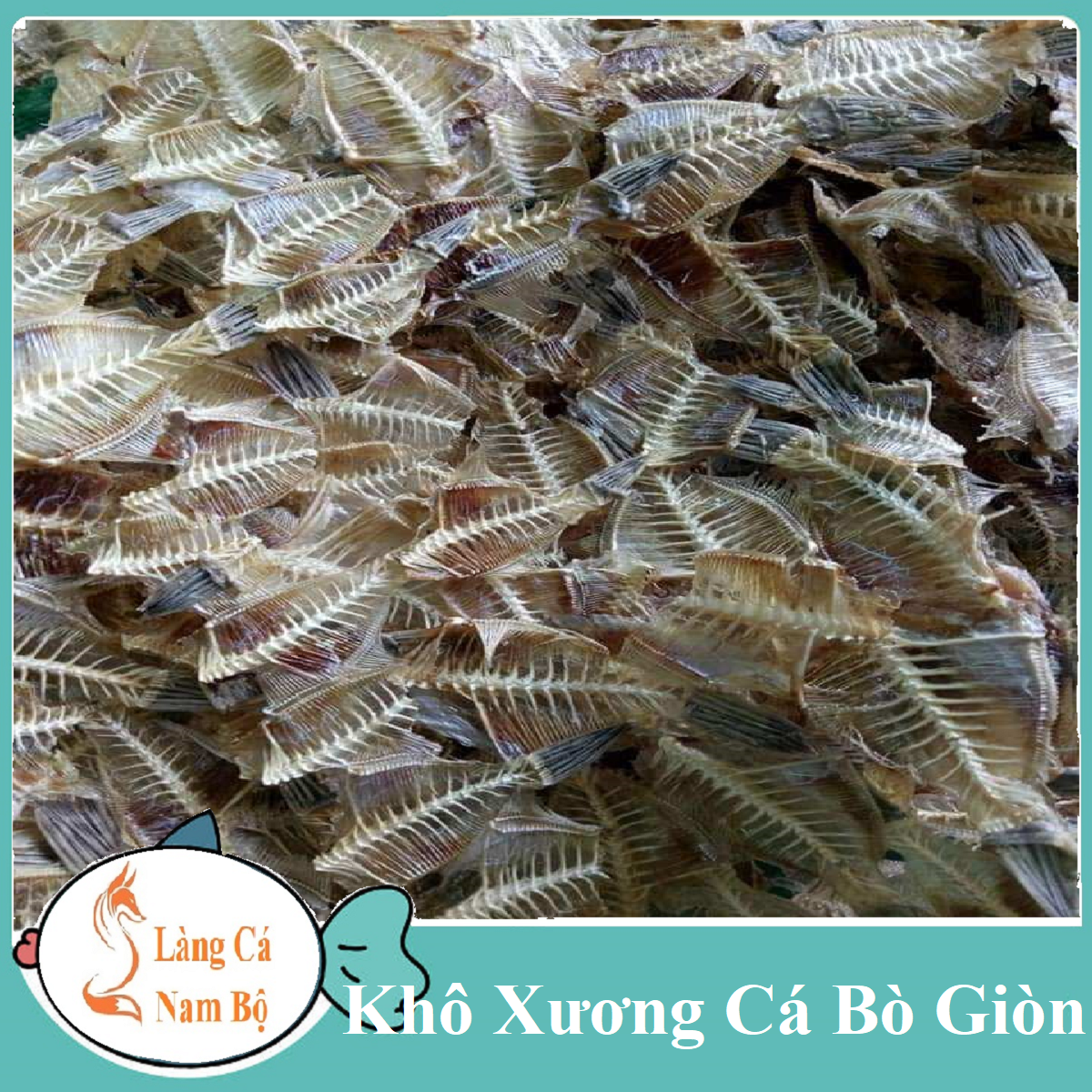 Khô xương cá bò loại 1 cao cấp siêu giòn rumg từng miếng- làng cá nam bộ