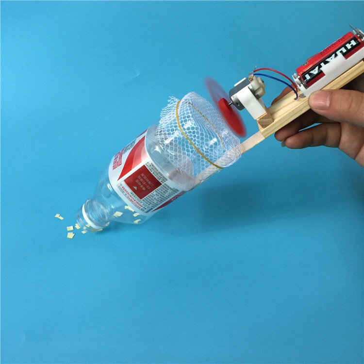 Đồ chơi stem - BỘ lắp ghép máy hút bụi bằng gỗ