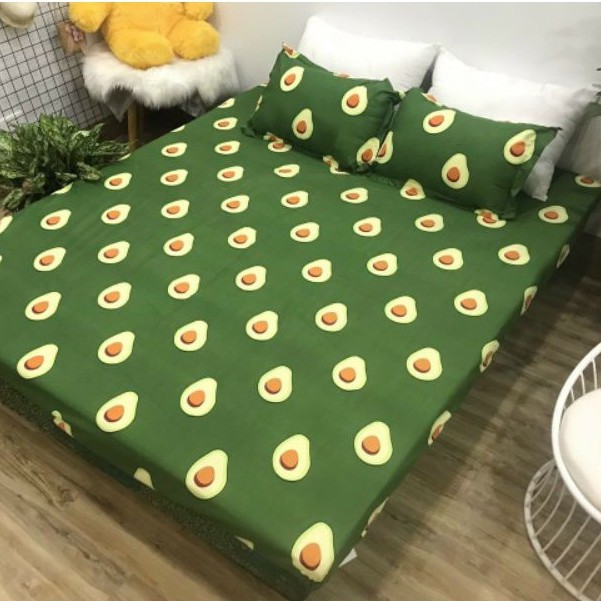 Bộ ga gối cotton poly mẫu sư tử vàng